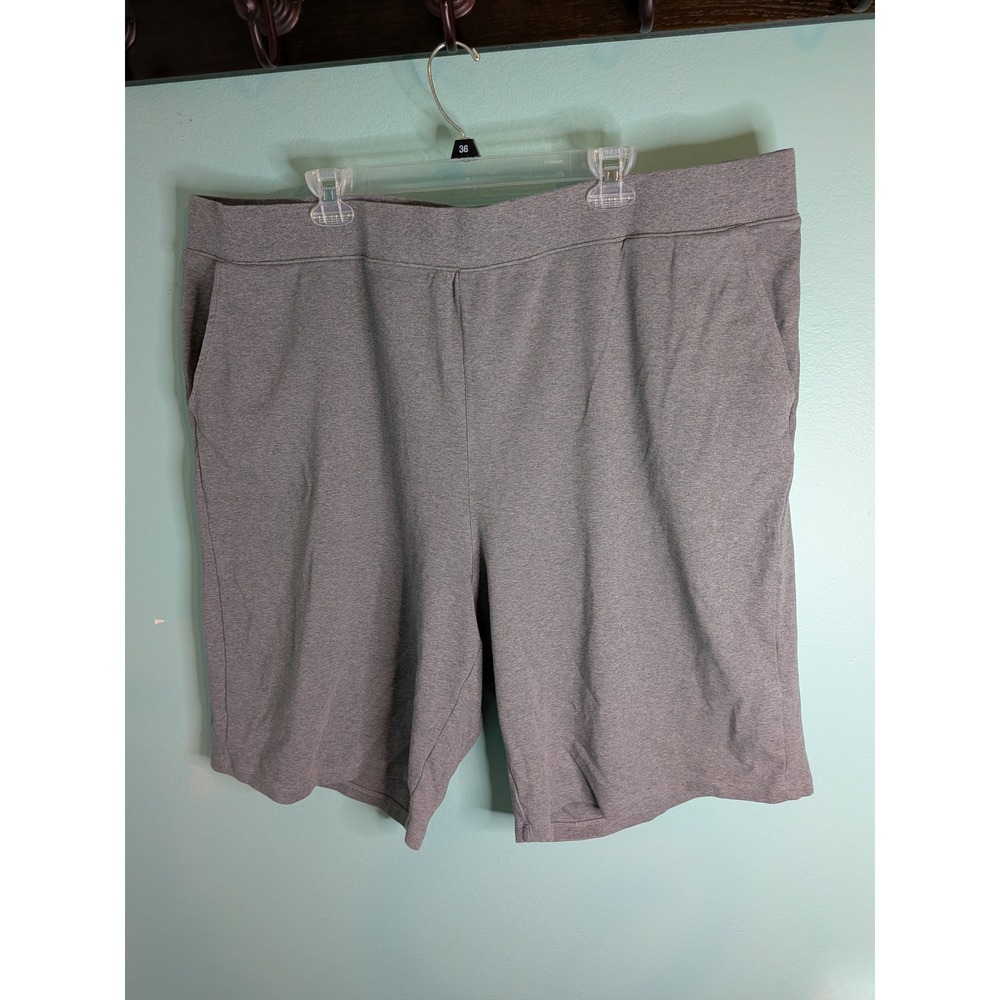 Coldwater Creek Endless Comfort Shorts Heather Gray Cotton Spandex 3X‎ 603145